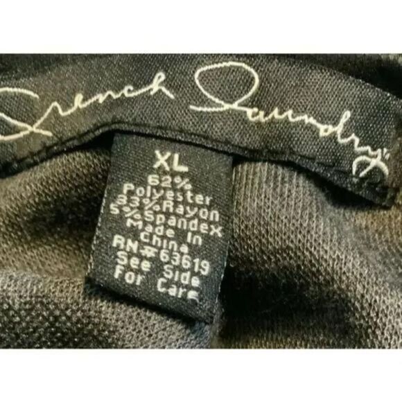 French Laundry Women's Long Sleeve Top Extra Soft Charcoal Gray Shirt Size XL - Picture 5 of 5